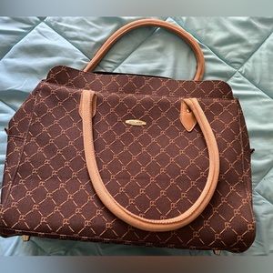 Brown laptop bag